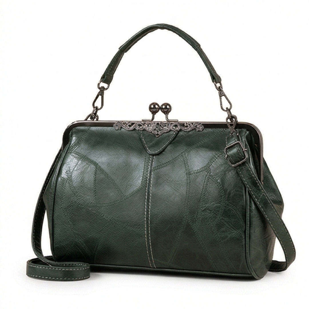 Bellora™ – Vintage Kiss Lock Handbag