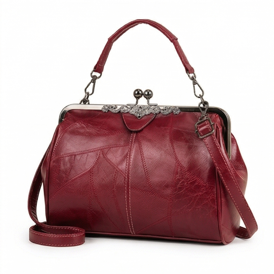 Bellora™ – Vintage Kiss Lock Handbag