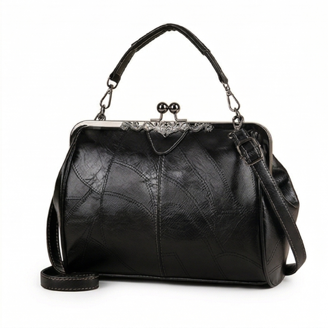Bellora™ – Vintage Kiss Lock Handbag