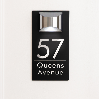 Havenlit™ - Personalized Solar Modern Door Plaque