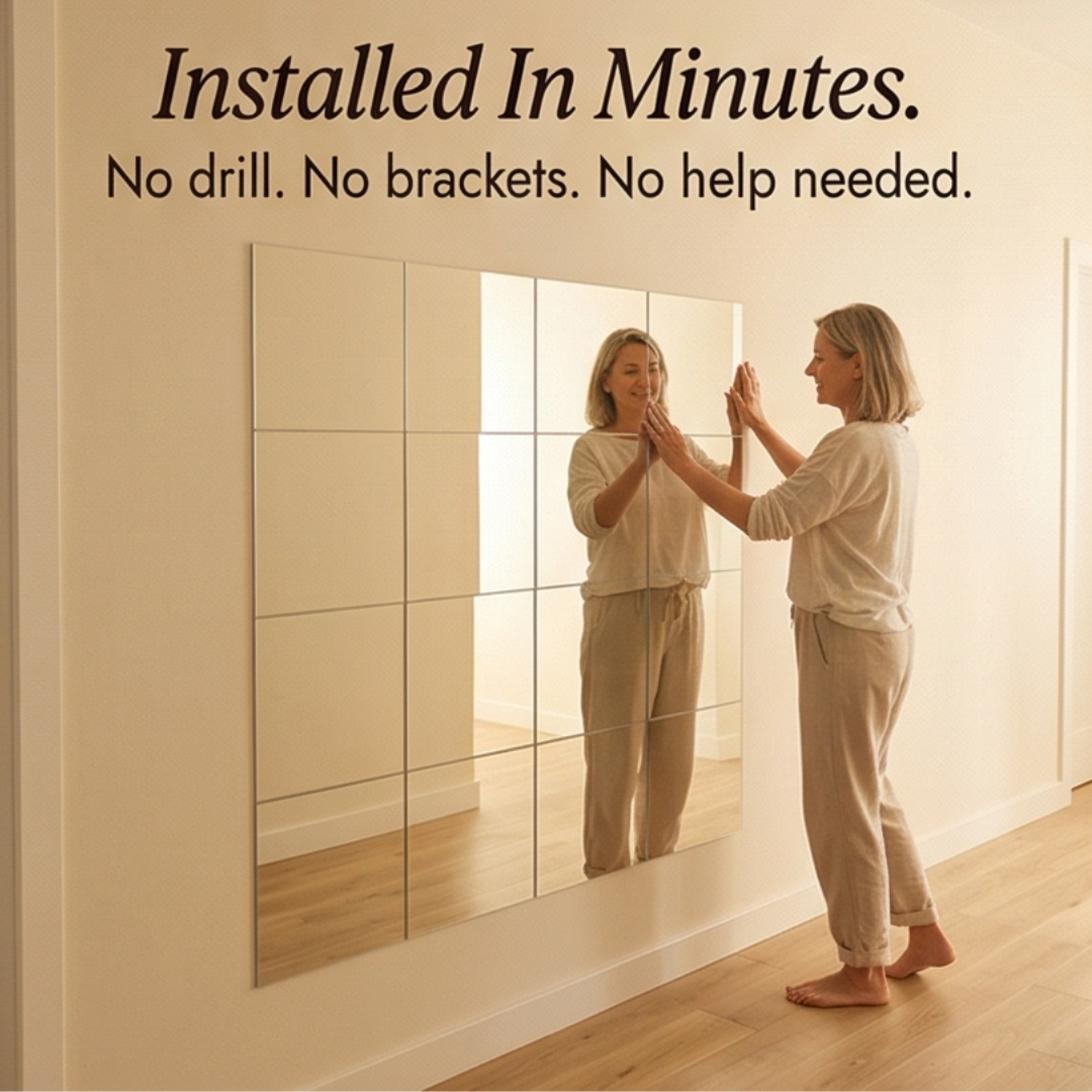Clearvue™ – Shatterproof Full Length Wall Mirror Tiles