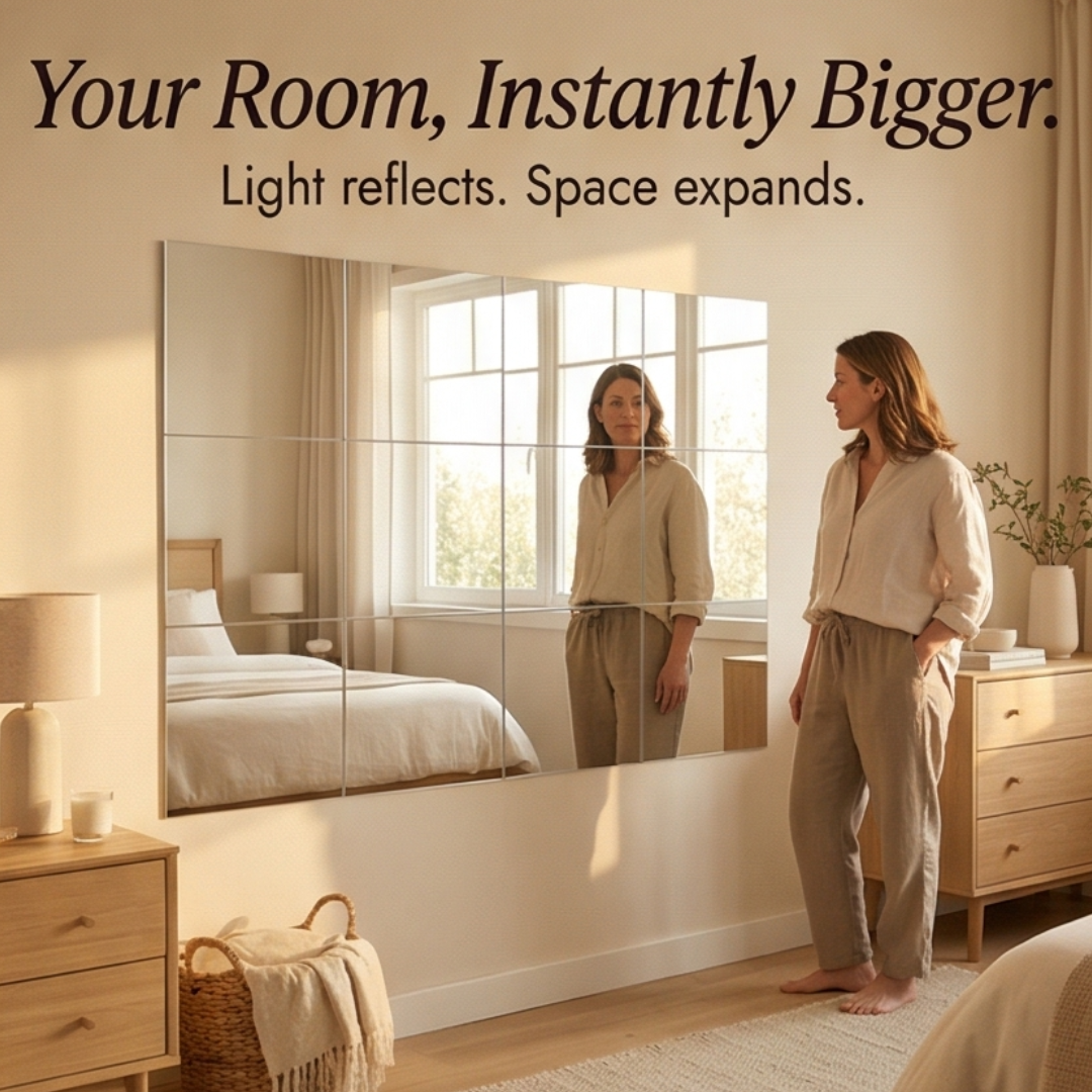 Clearvue™ – Shatterproof Full Length Wall Mirror Tiles