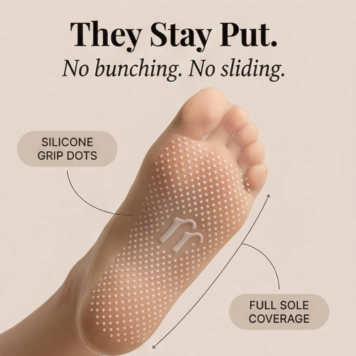 Silkara™ – Ultra Sheer Non Slip Invisible Socks