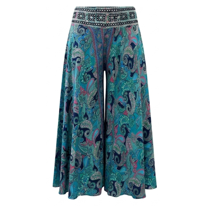 Solara™ – Flowy Paisley Palazzo Pants