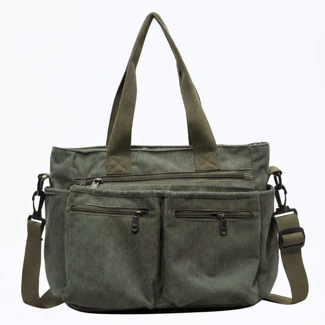 Cordova™ Multi Pocket Corduroy Shoulder Bag