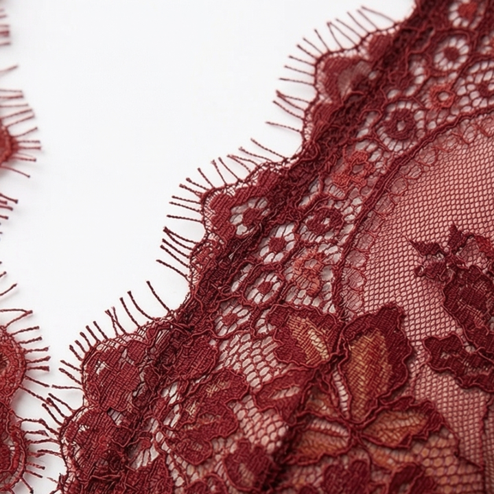 Velaire™ – Eyelash Lace Halter Bodysuit