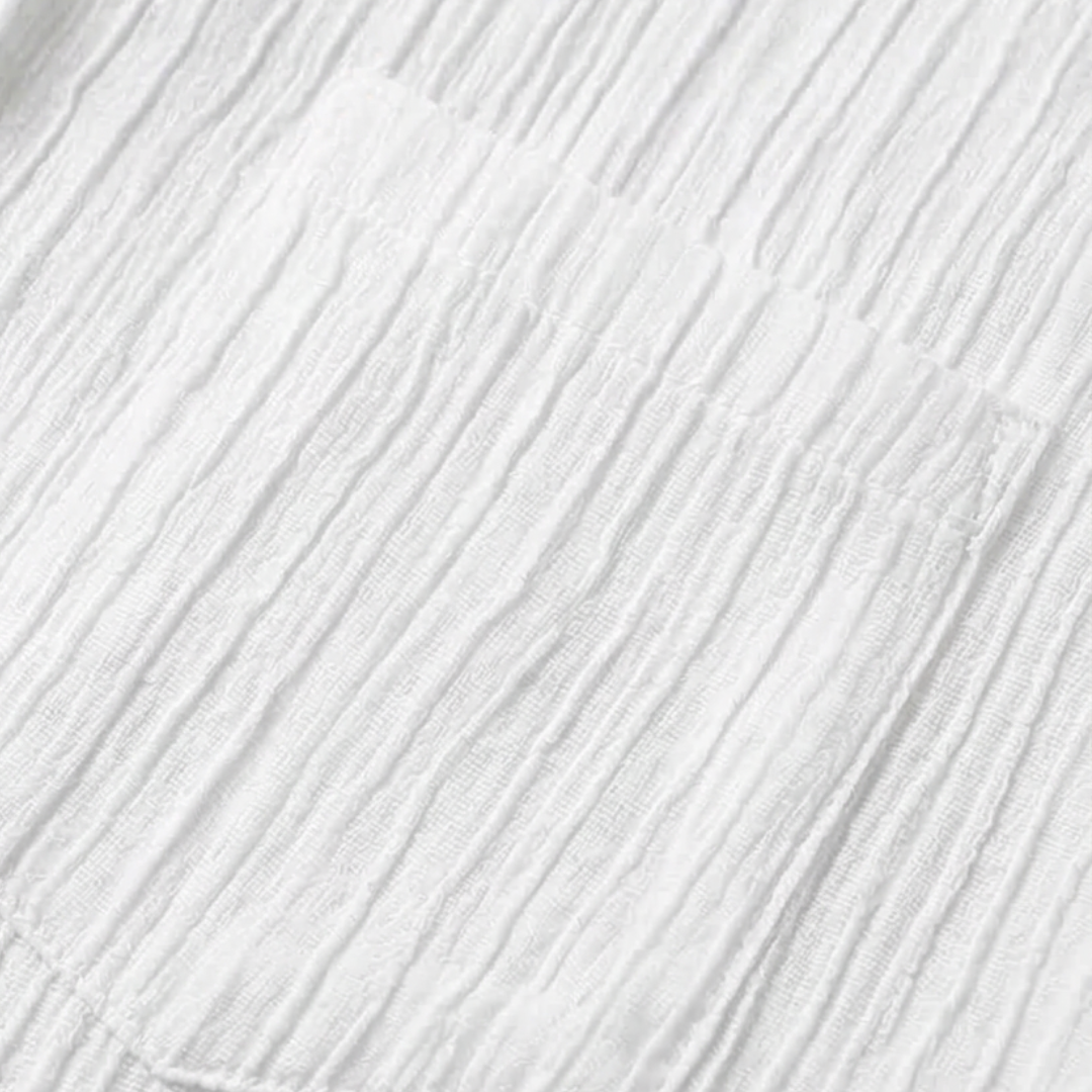 Vivara™ – Textured Crinkle Button Down Blouse