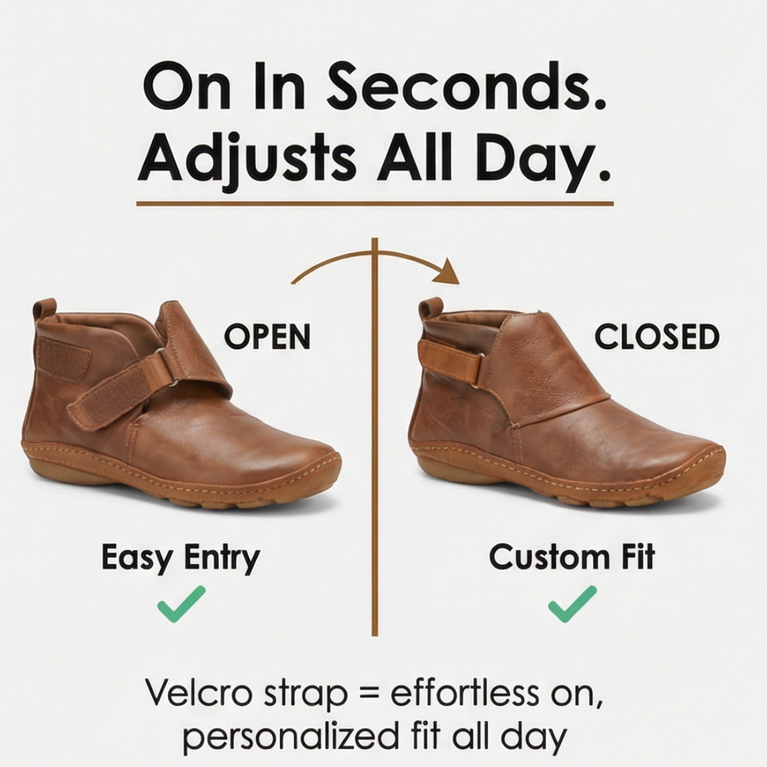 Solena™ Adjustable Ankle Boots for Sensitive Feet