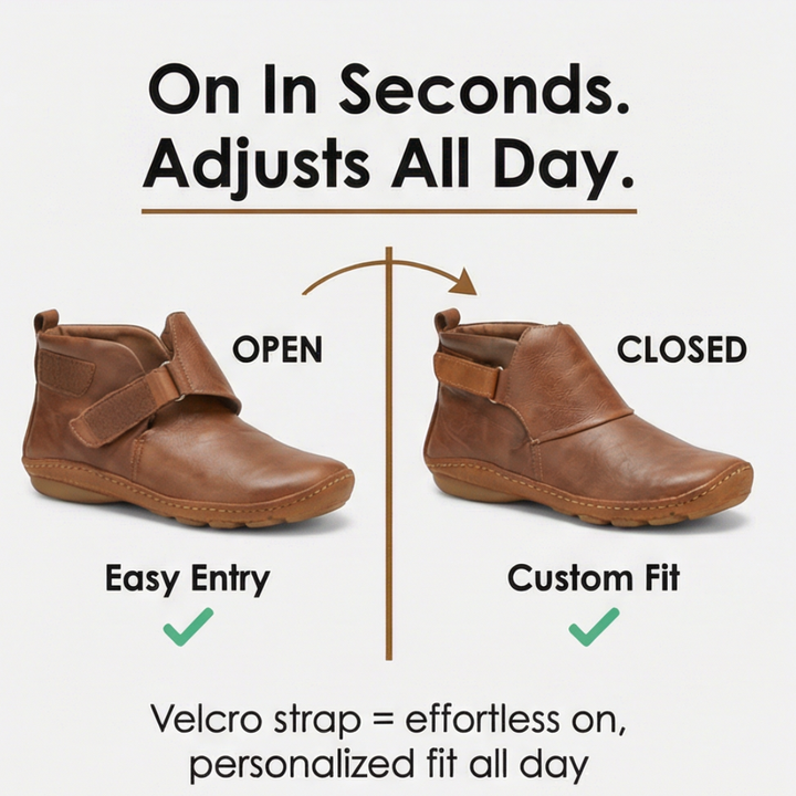 Solena™ Adjustable Ankle Boots for Sensitive Feet