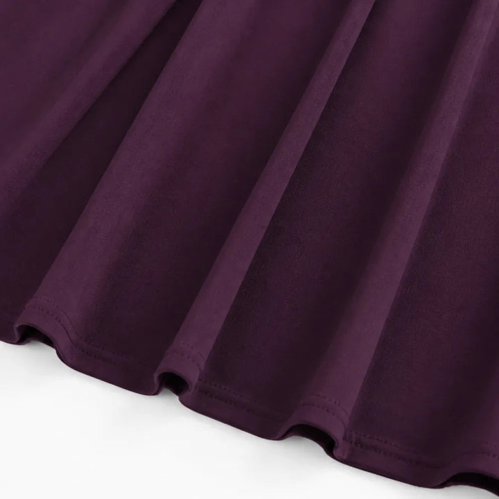Elowyn – Square Neck A-Line Midi Dress with Sculpted Waist