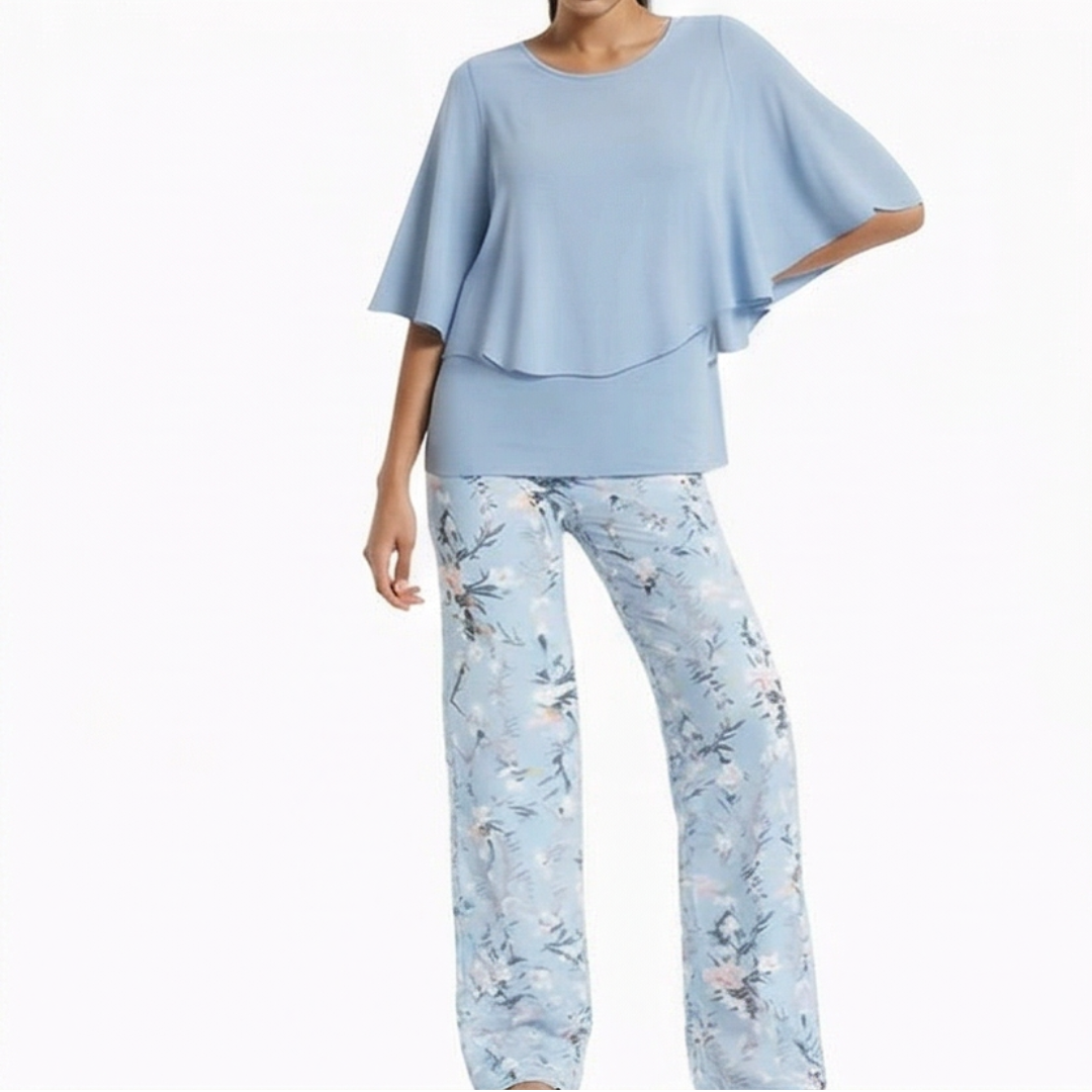 Elara™ – Flowy Chiffon Two Piece Set