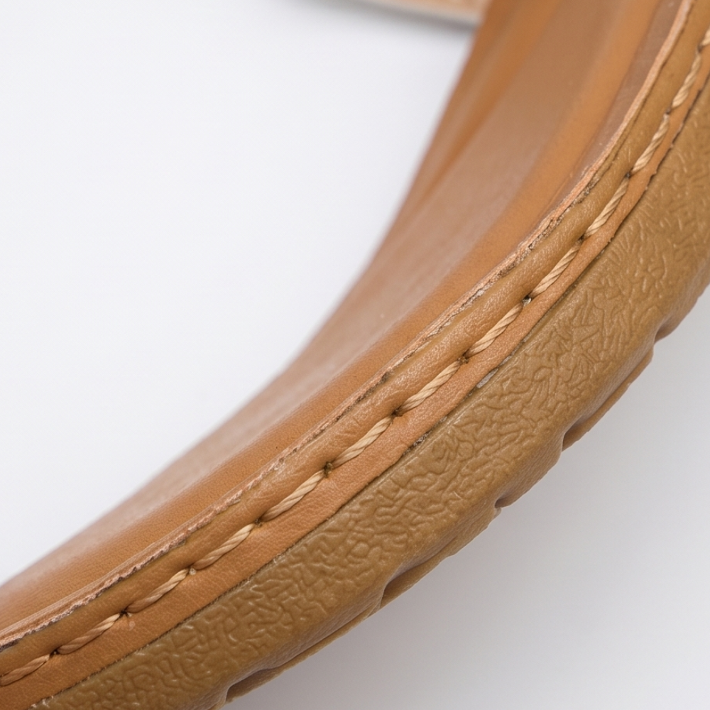 BellaArch™ Cushioned Wedge Sandals with Gold Strap Detail