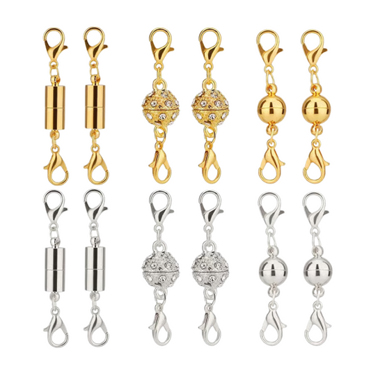 Claspella™ – Magnetic Necklace Clasp Connectors (12 Pcs)