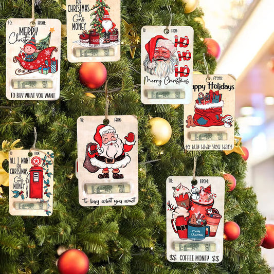 Givelle™ – Wooden Christmas Gift Money Holder