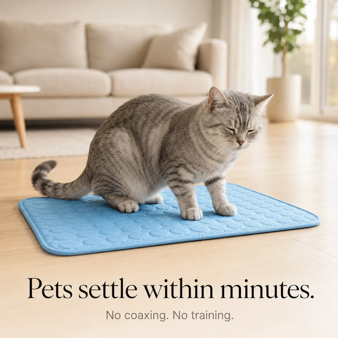 Coolabee – Cooling Mat for Dogs & Cats, No-Freeze Washable Pet Pad