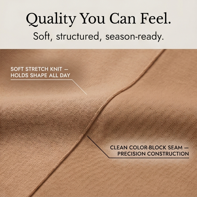 Lunavia™ Elegant Color-Block Peplum Set for Effortless Polish