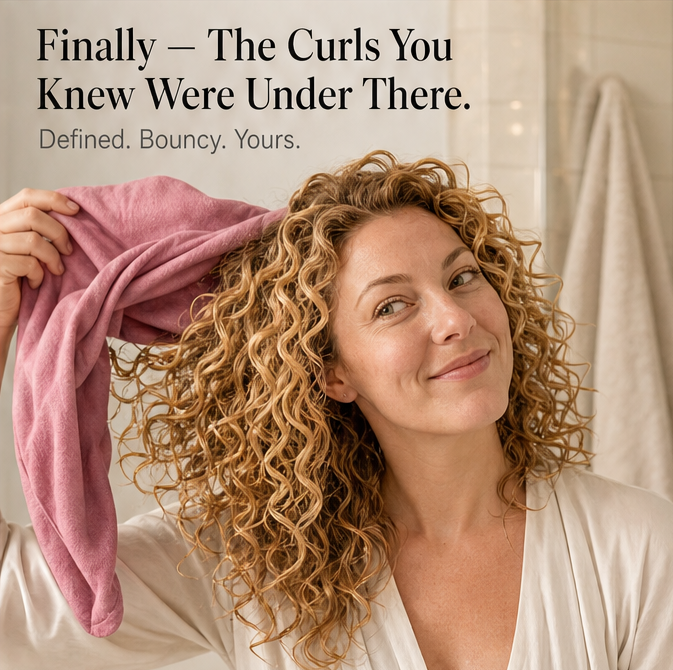 Curlova™ Anti-Frizz Hair Wrap for Defined Curls