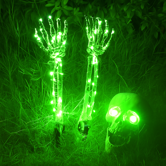 Hauntlet™ – Skeleton Lawn Stakes with LED Lights (50% Off)