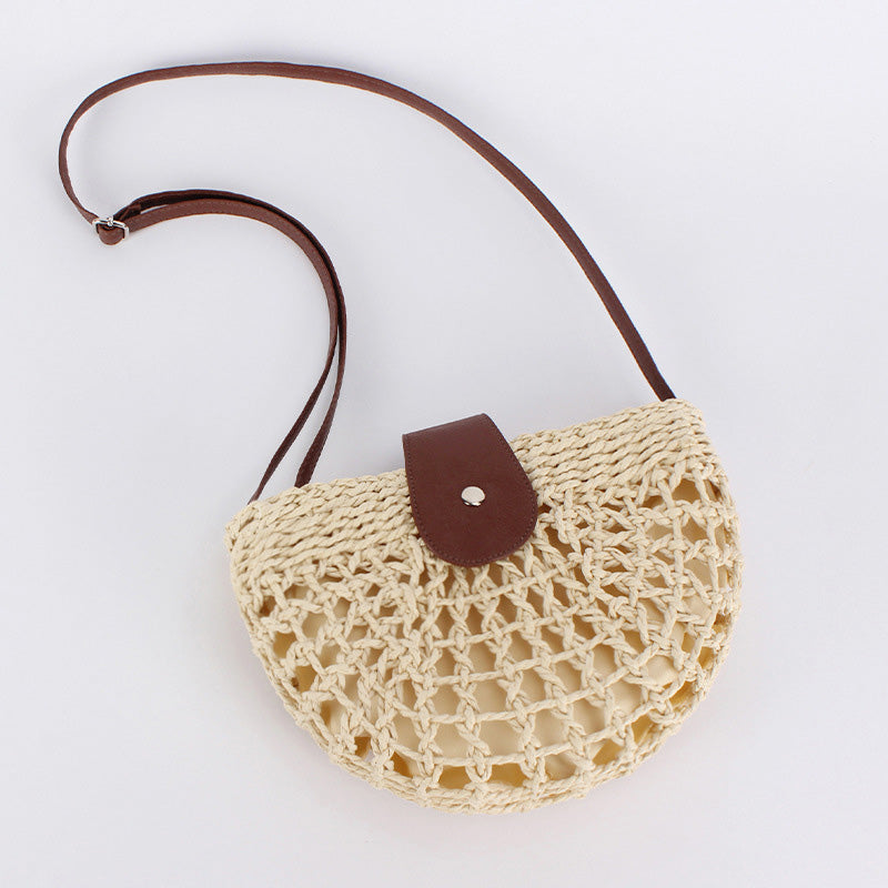 Boheme™ - Woven Straw Crossbody Bag for Effortless Summer Style