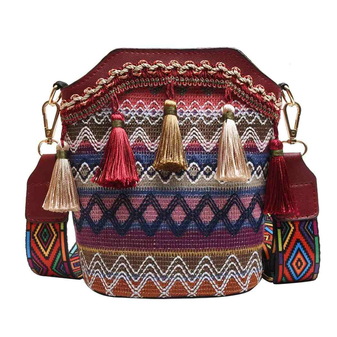 Maravela™ - Handwoven Tassel Crossbody Bag