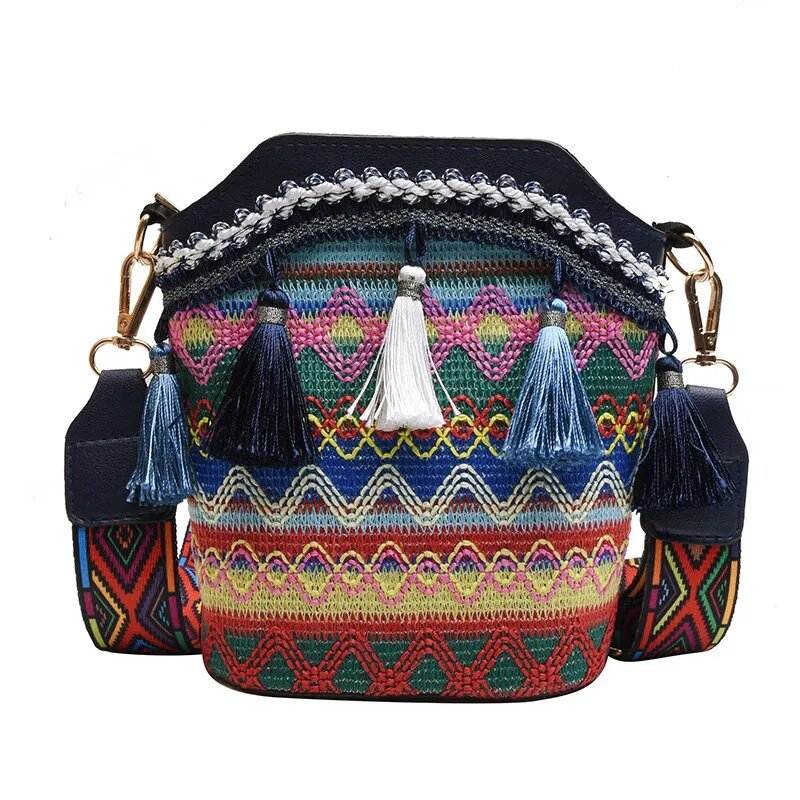 Maravela™ - Handwoven Tassel Crossbody Bag