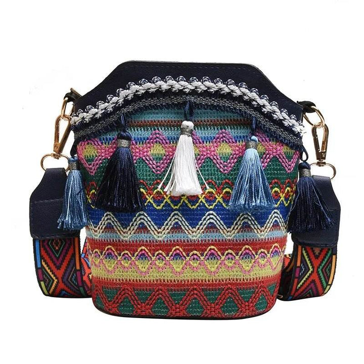 Maravela™ - Handwoven Tassel Crossbody Bag