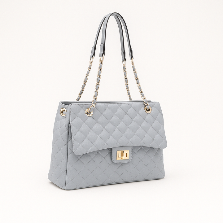 Ellara™ – Quilted Chain Strap Tote