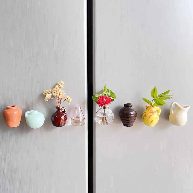 Joylet™ - 8 Cute Mini Vase Refrigerator Magnets (40% Off)
