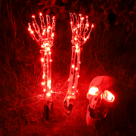 Hauntlet™ – Skeleton Lawn Stakes with LED Lights (50% Off)
