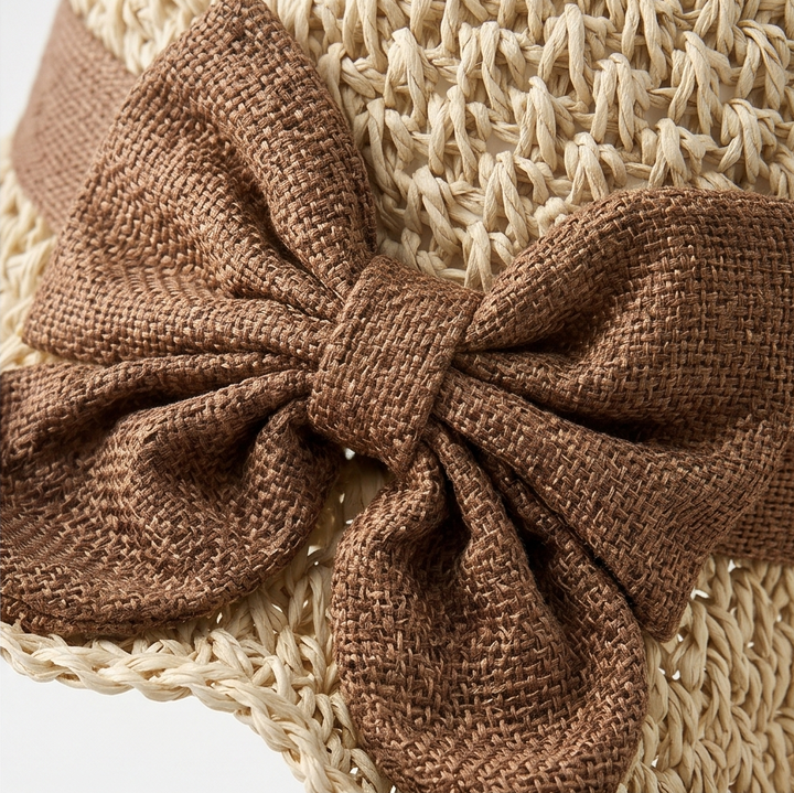 Bellabrim™ – Woven Straw Hat with Bow Detail