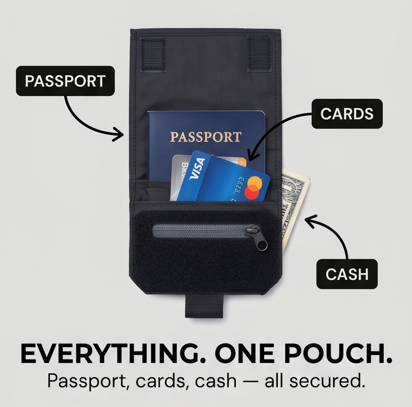 Beltora™ – Slim Belt Wallet for Hidden Carry