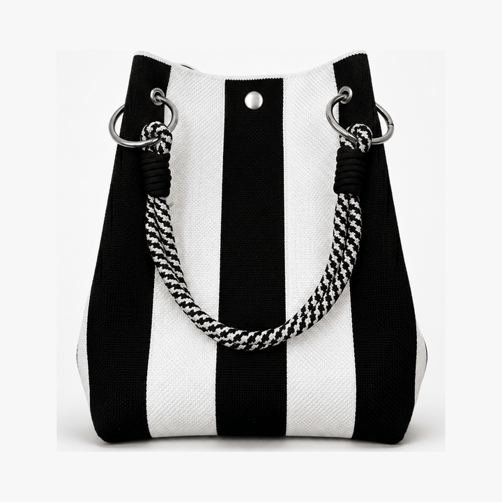 Sundara™ – Striped Knit Bucket Bag for Everyday Style
