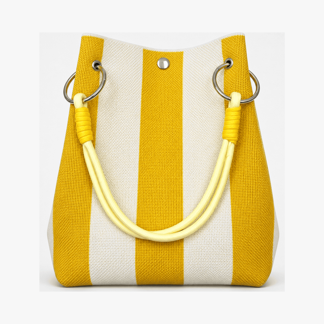 Sundara™ – Striped Knit Bucket Bag for Everyday Style