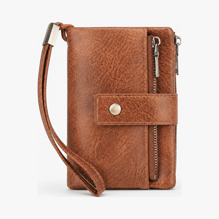 Veluna™ Long Wallet with Phone Pocket and Wrist Strap