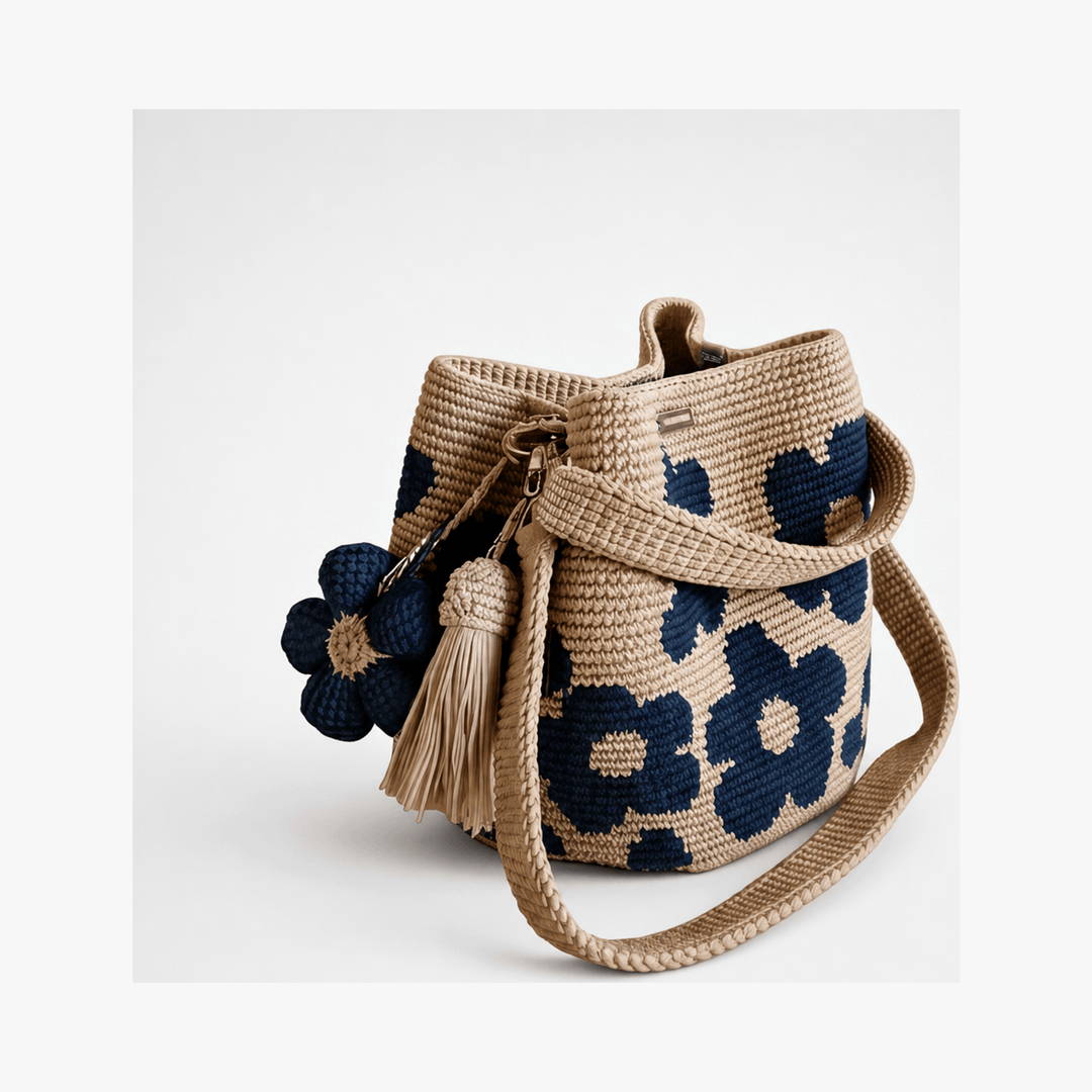 Bloomara™ – Handmade Crochet Flower Tote Bag