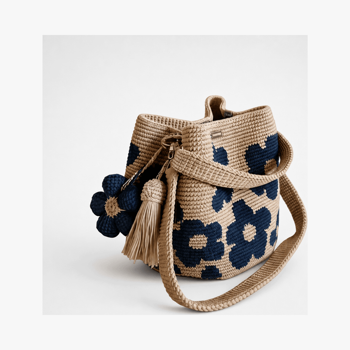 Bloomara™ – Handmade Crochet Flower Tote Bag