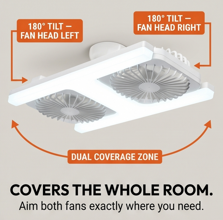 Breezo™ – Screw-In Ceiling Fan with LED Light
