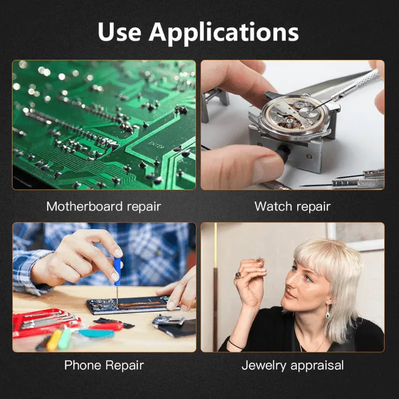 MagniPro™ – LED Magnifying Glasses with Interchangeable Lenses (50% Off)