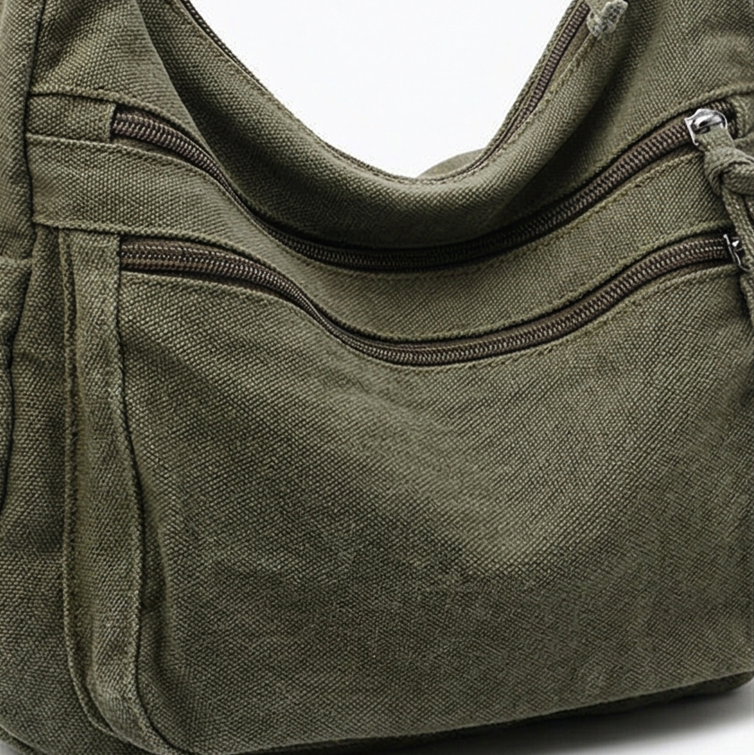 Carvia™ Washed Canvas Everyday Hobo Bag
