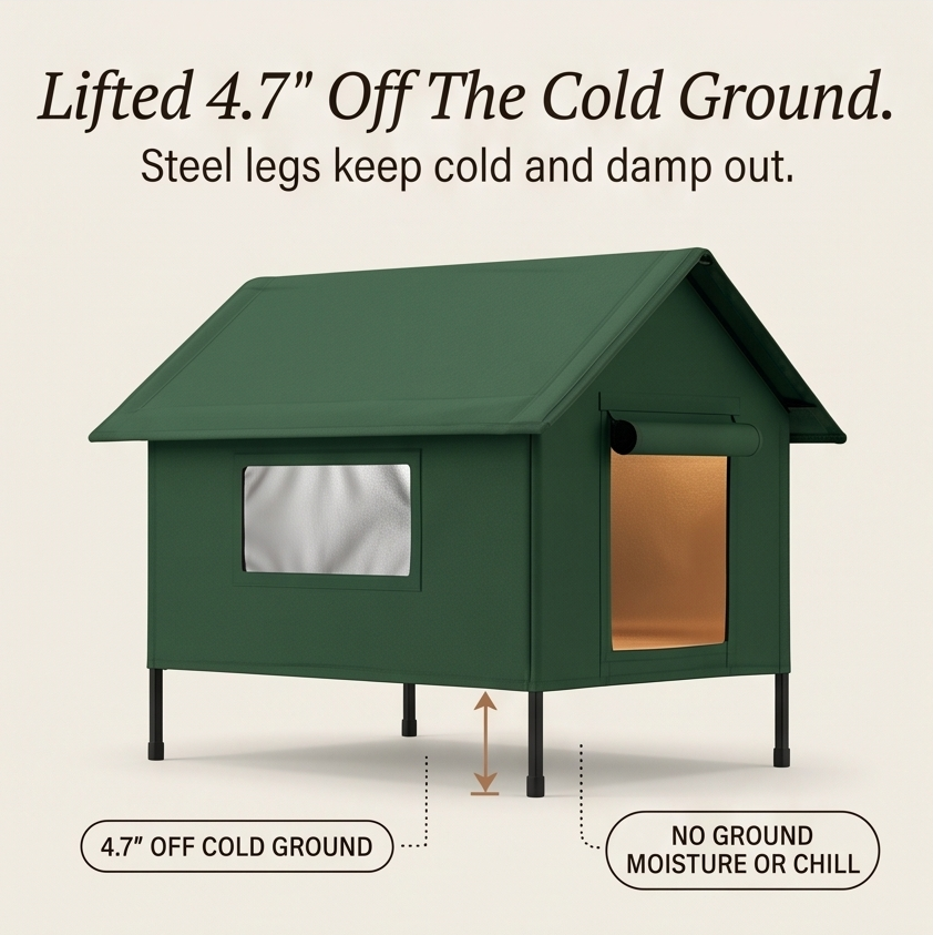 CatHaven™ – Waterproof Cat House with Thermal Lining