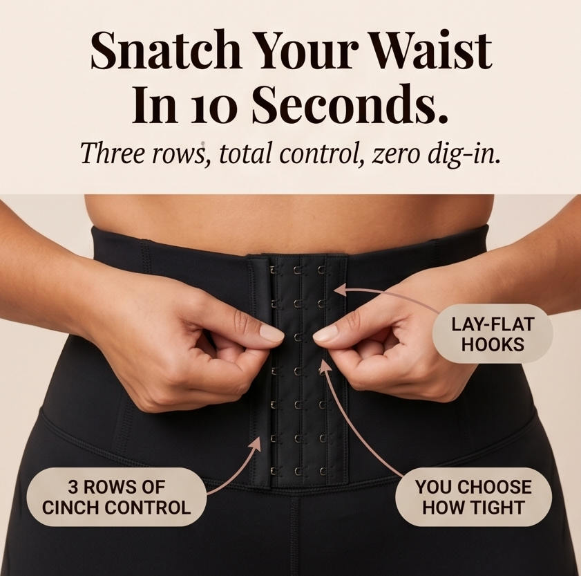Cinchley™ – High-Waist Corset Leggings with Adjustable Cinch