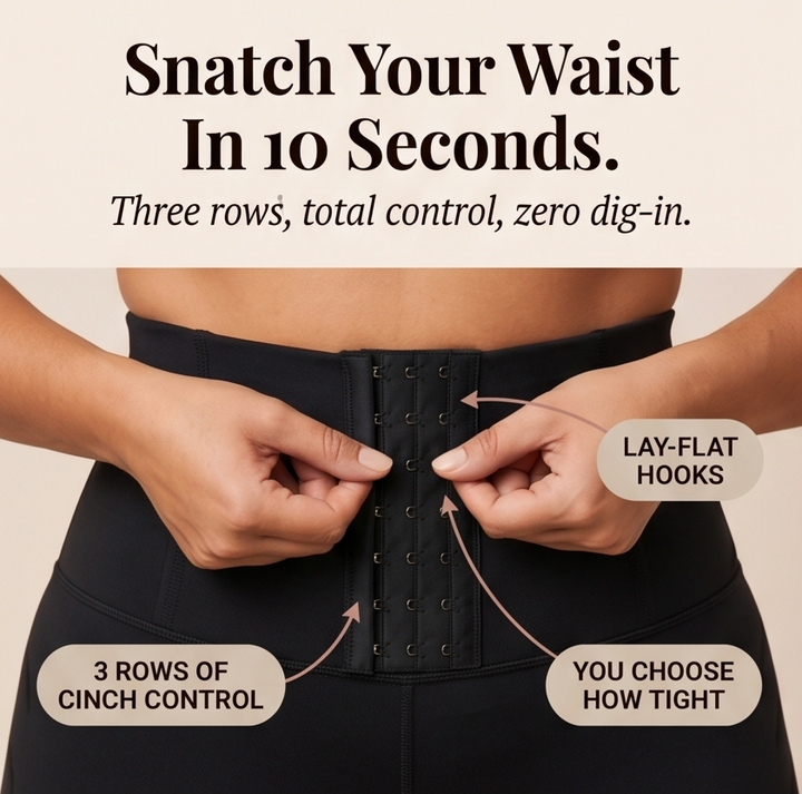 Cinchley™ – High-Waist Corset Leggings with Adjustable Cinch