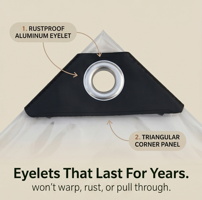 Clearvana™ – Clear Heavy-Duty Patio Tarp