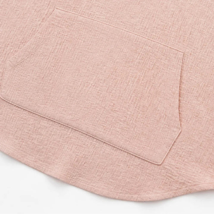 Muslina – Soft V-Neck Hooded Summer Top with Kangaroo Pocket