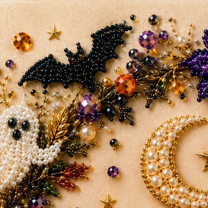 Beadory – Halloween Pearl Bead Craft Kit, Cozy Wall Art DIY