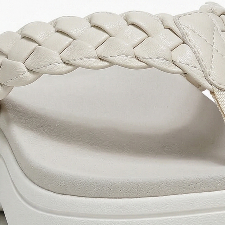 Soléna™ – Braided Platform Sandal for All Day Comfort