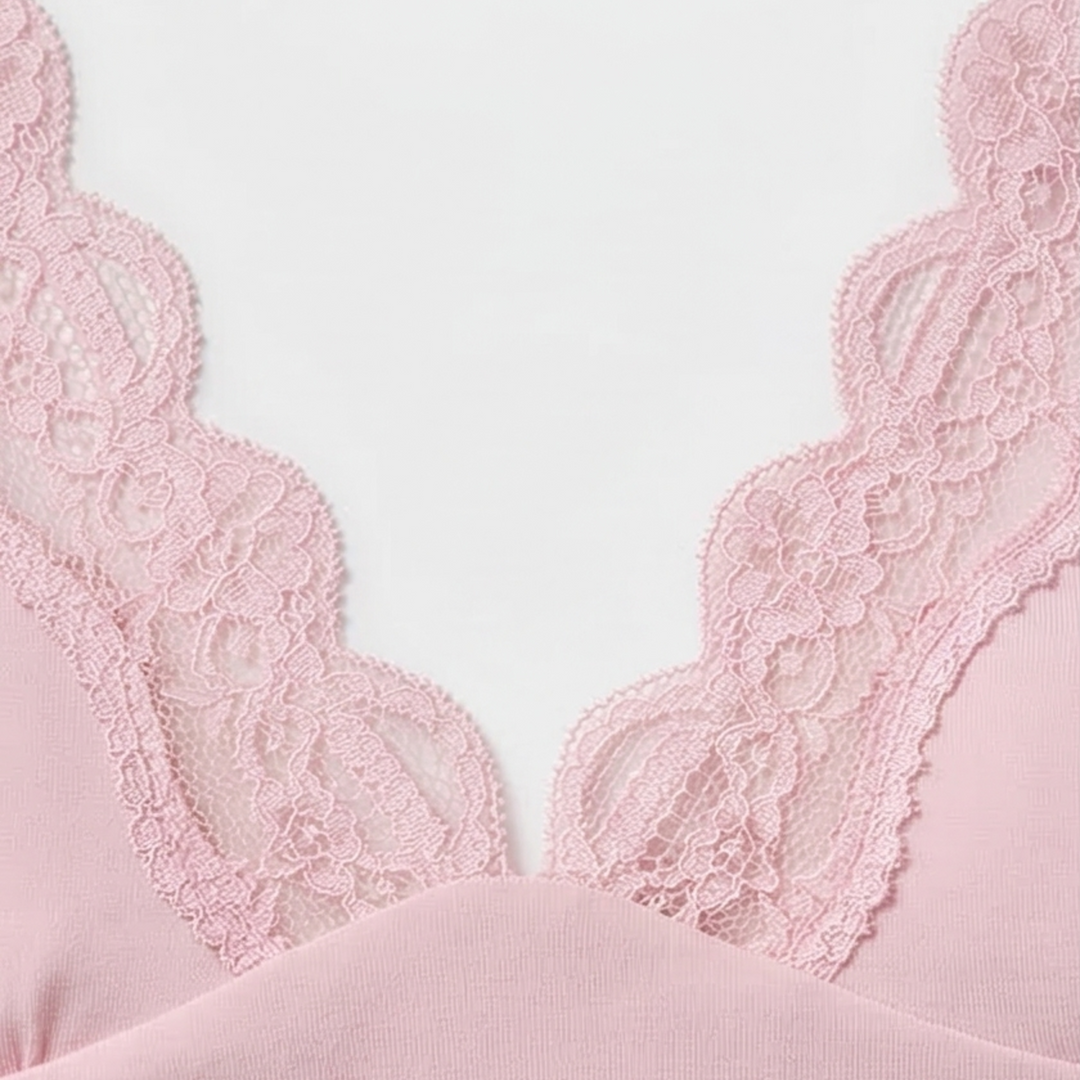Lunaire™ – Seamless Lace Camisole and Boxer Brief Set