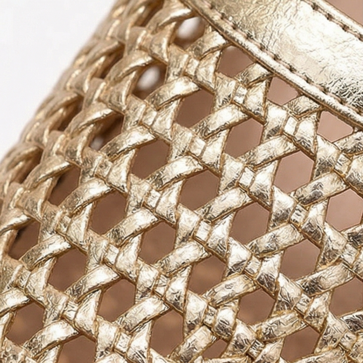 Tessara™ – Woven Square Toe Mary Jane Mules