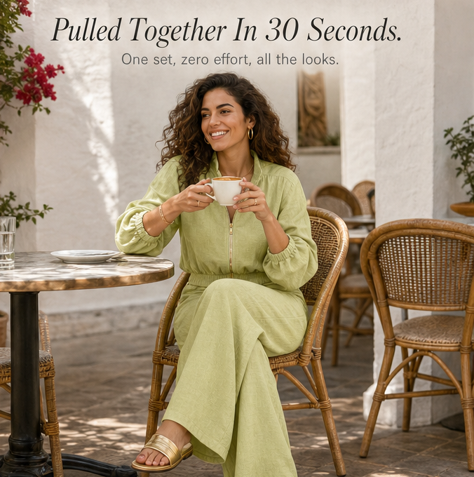 Veluna™ – 2-Piece Set with Gold Zip