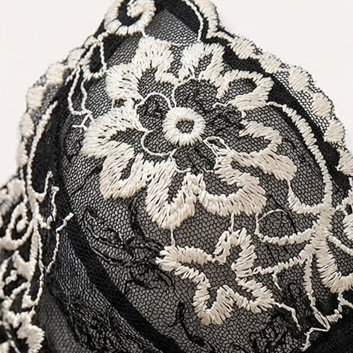 Velaire™ – Floral Lace Babydoll with Matching Thong